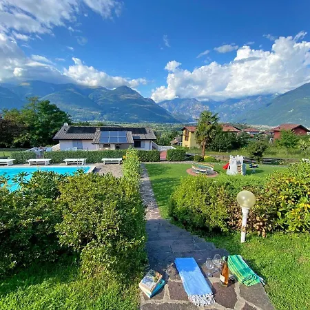 Sole 2 Terrassen Mit Pool Og Appartement Colico