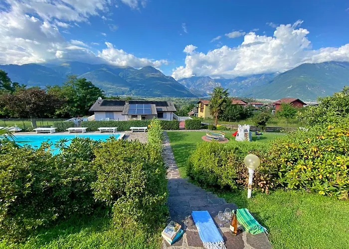 Sole 2 Terrassen Mit Pool Og Appartamento Colico